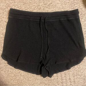 Aritiza TNA Charcoal Ribbed Knit Shorts